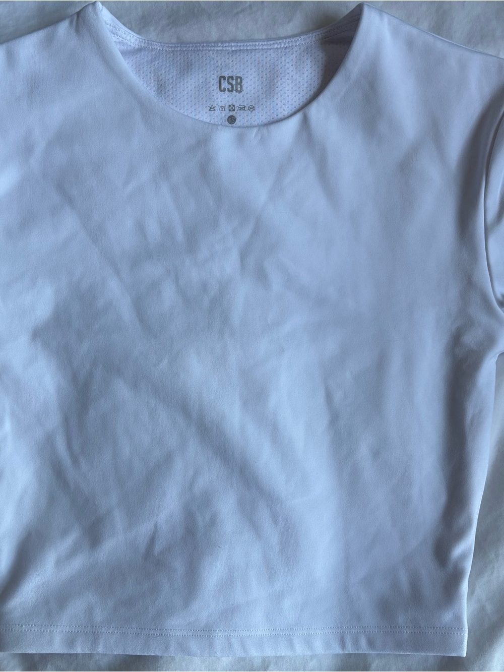 CSB White Crop Tee